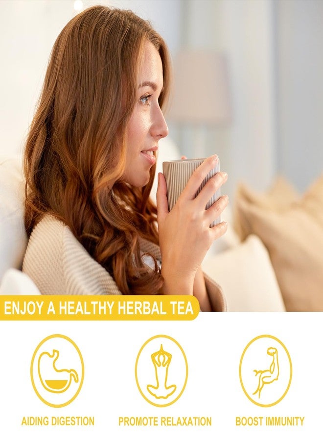 كامل فول تشيا - أكياس شاي البابونج، 50 كيس، 1.5 غرام/كيس - شاي أعشاب نقي وطبيعي من زهور البابونج للاسترخاء - غير معدل وراثيًا - خالٍ من الكافيين - يدعم الهضم ويعزز جهاز المناعة - Image 5